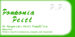 pomponia peitl business card